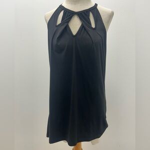 Crazy Train Elegant Black Halter Top